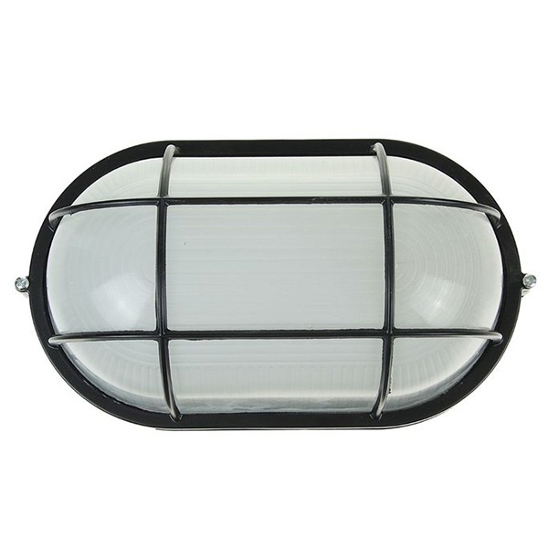 Светильник TDM НПБ1202 черный/овал с решеткой 100Вт IP54