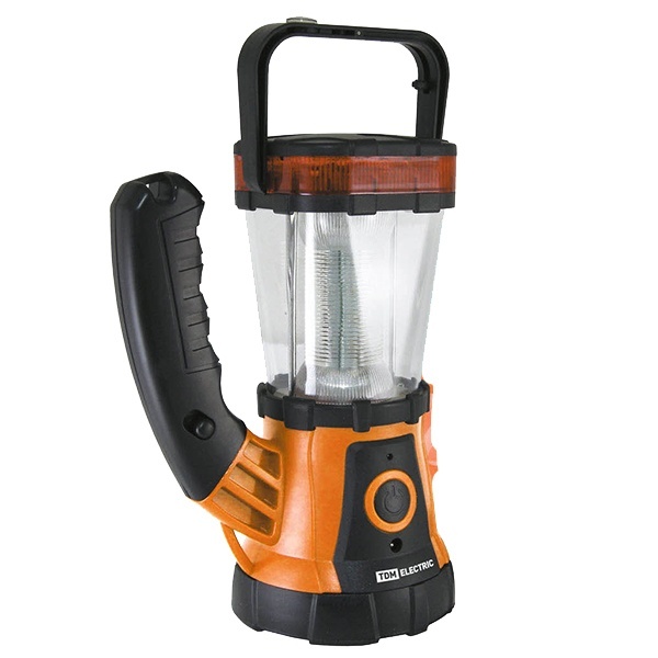 Фонарь светодиодный TDM Кемпинг 4 аккумуляторный 24+19LED 44Lm/W 3 режима с поворотной ручкой