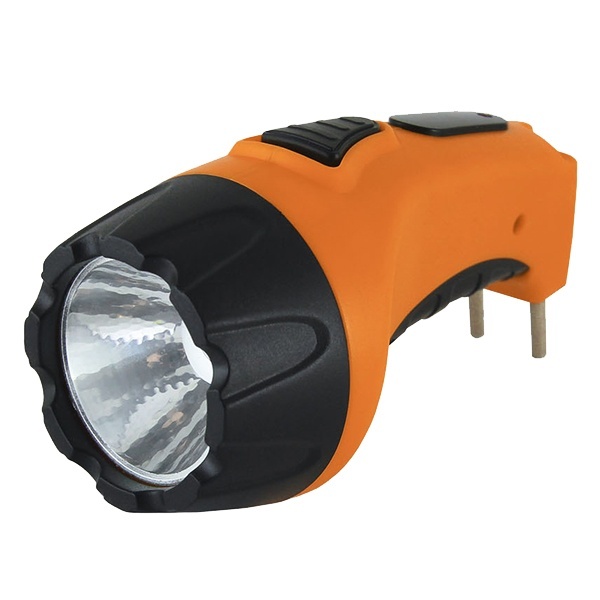 Фонарь TDM Комета 4 ручной аккумуляторный 1W 1LED 0,5Ah 230V встроенная вилка