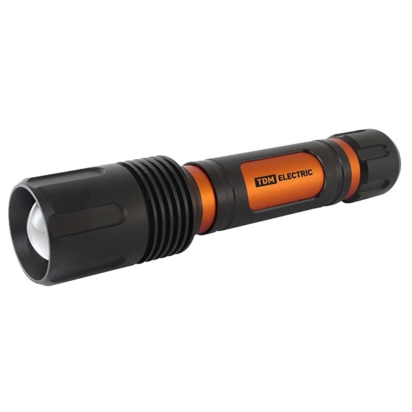 Фонарь TDM Титан 1 20W 1LED CREE 2000Lm аккумулятор 2х18650 3.7V 2200mAh IPX7 ЗУ фокусировка луча