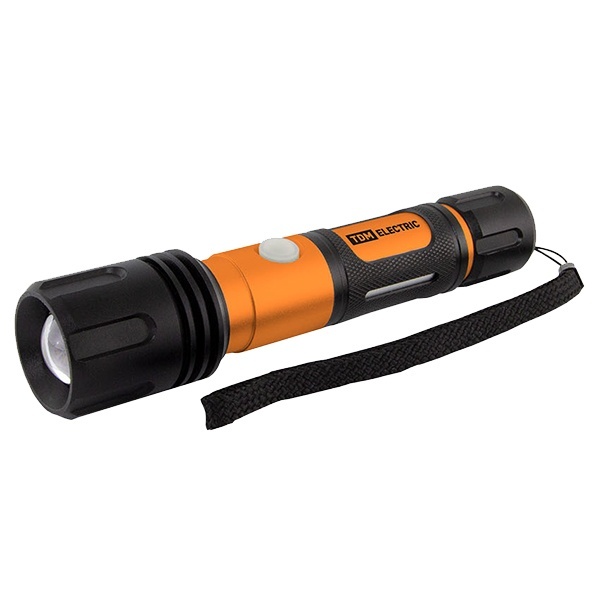 Фонарь TDM Титан 2 10W 1LED CREE 1000Lm аккумулятор 1х18650 3.7V 2200mAh IPX4 USB