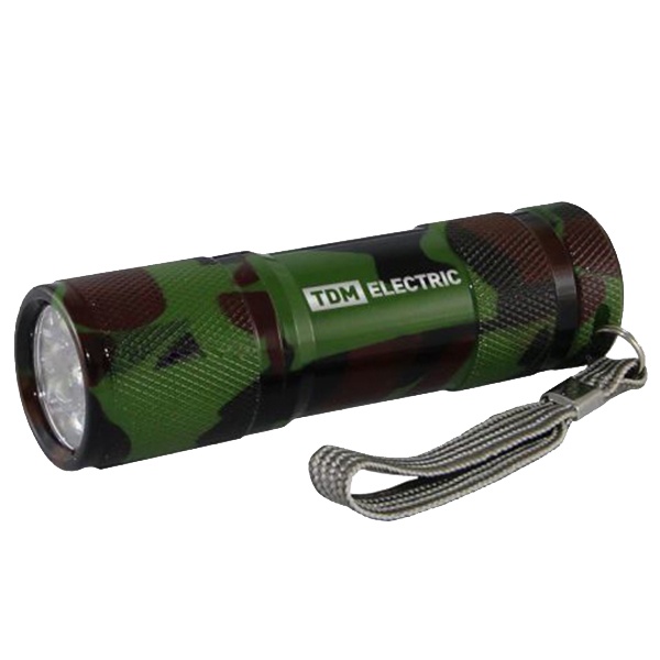 Фонарь TDM Тактика 1 0,27W 9LED 36Lm алюминий батареи типа 3xAAA