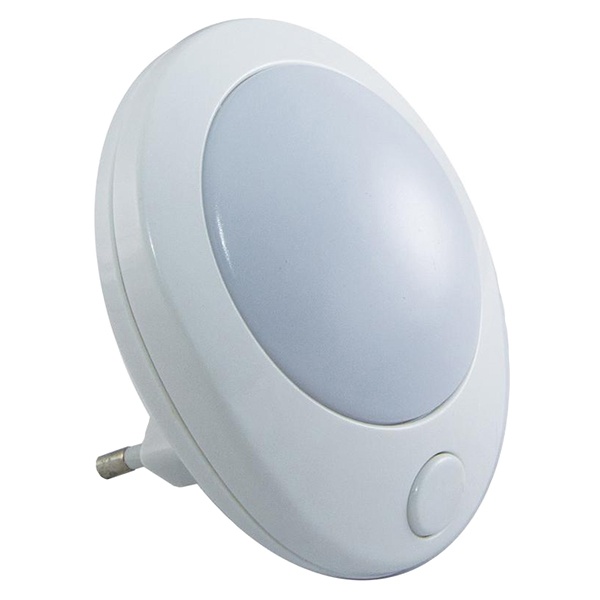 Ночник TDM Хамелеон D 75, с выключателем, белый, 0,5Вт, 220В