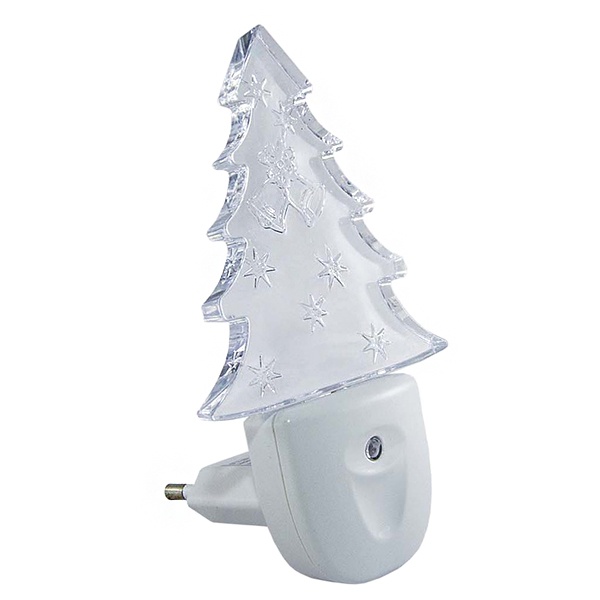 Ночник TDM Елочка с датчиком света, светодиодный, 0,3Вт 220В