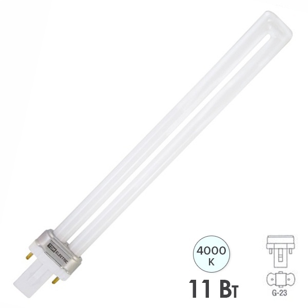 Лампа компактная люминесцентная TDM КЛЛ PS 11Вт 4000K G23 холодно-белая