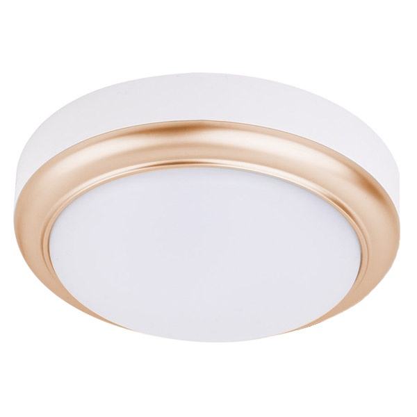 Светильник накладной TDM LED ДПО Антарес 8Вт 4200K круг 140х58мм мат.золото IP54