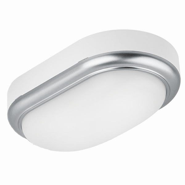 Светильник накладной TDM LED ДПО Антарес 8Вт 4200K овал 168х100х58мм мат.серебро IP54