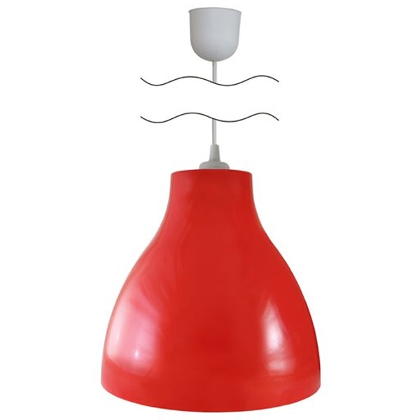 Светильник TDM НСБ 21-60-052 УХЛ4 Melodi красный, шнур белый