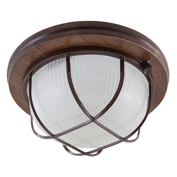 Светильник TDM НПБ1302 венге круг с реш. 60Вт IP54