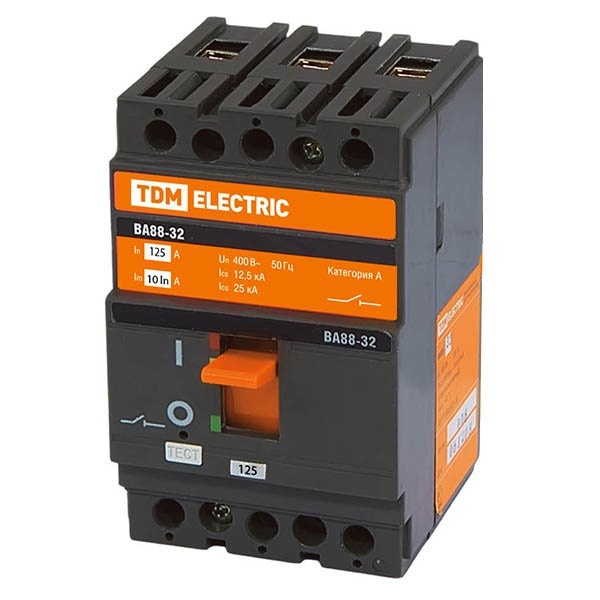 Автоматический выключатель TDM ВА88-32 3Р 125А 25кА (автомат электрический)
