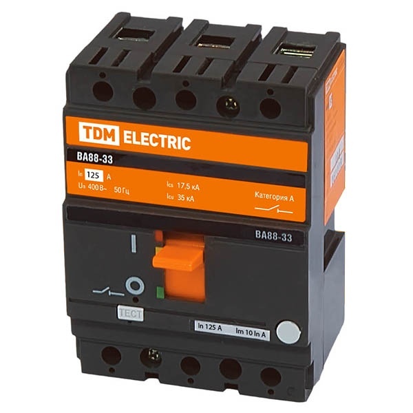 Автоматический выключатель TDM ВА88-33 3Р 125А 35кА (автомат электрический)