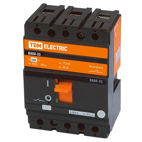 Автоматический выключатель TDM ВА88-33 3Р 160А 35кА (автомат электрический)