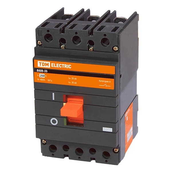 Автоматический выключатель TDM ВА88-35 3Р 250А 35кА (автомат электрический)