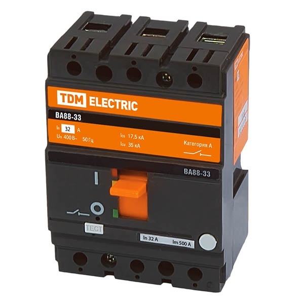 Автоматический выключатель TDM ВА88-33 3Р 32А 35кА (автомат электрический)