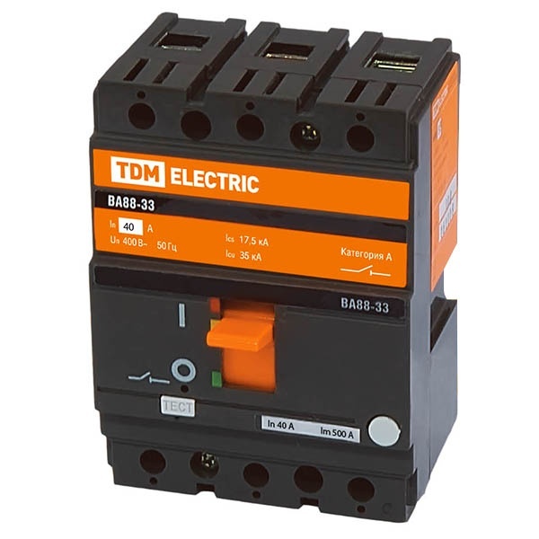 Автоматический выключатель TDM ВА88-33 3Р 40А 35кА (автомат электрический)