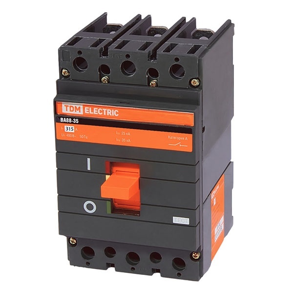 Автоматический выключатель TDM ВА88-35 3Р 315А 35кА (автомат электрический)