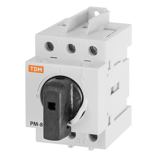 Рубильник модульный TDM РМ-80 3П 80A трехфазный (выключатель нагрузки)
