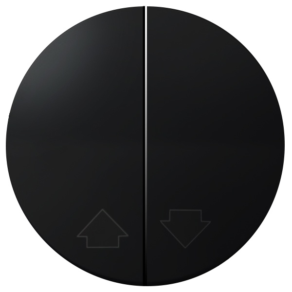 Клавиша Simon 88 двухклавишного кнопочного переключателя для жалюзи со знаком Стрелки графит