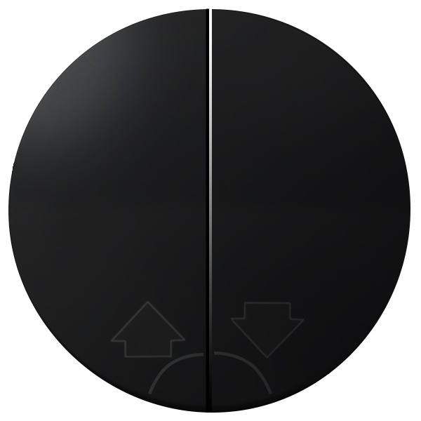 Клавиша Simon 88 двухклавишного кнопочного переключателя для жалюзи без блокировки графит