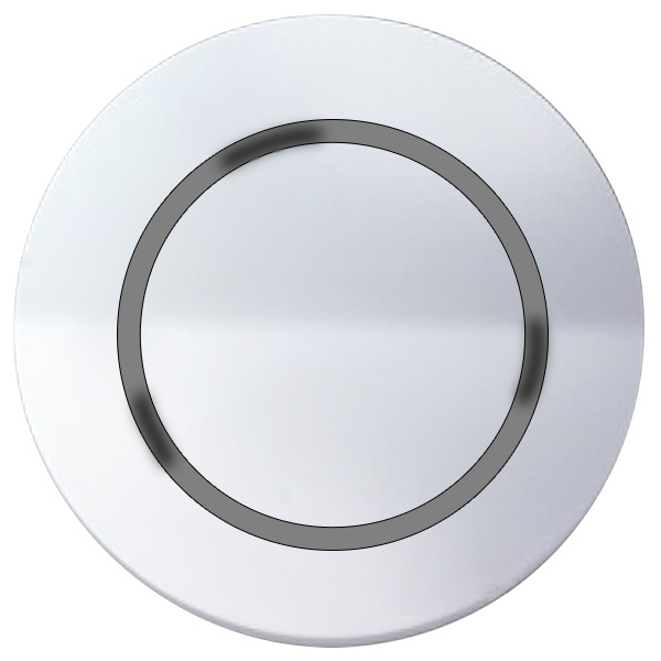 Накладка Simon 88 для нажимного светорегулятора с голубой подсветкой белый