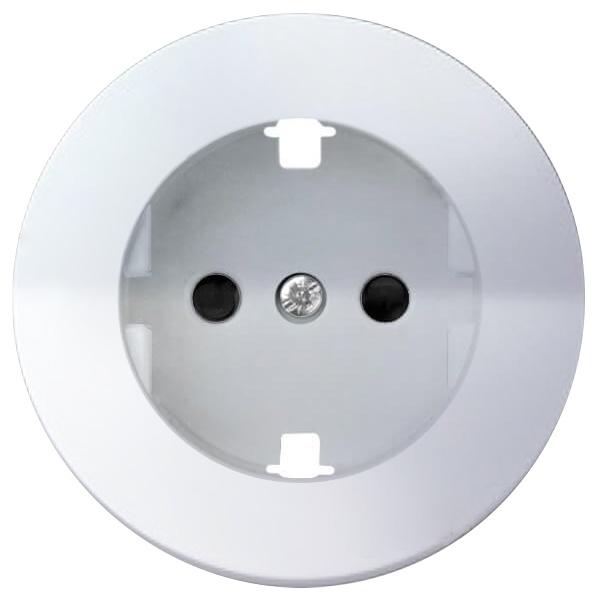 Накладка Simon 88 для розетки 2Р+Е с защитными шторками 75432-39 белый