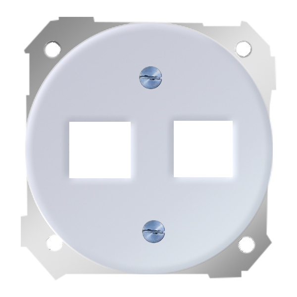 Адаптер Simon 88 на два разъема RJ45(12) 75528- 75540- 75541- 75544-39 белый