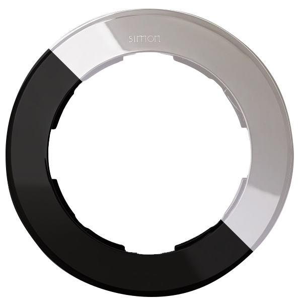 Рамка Simon 88 1 пост круг в круге хром