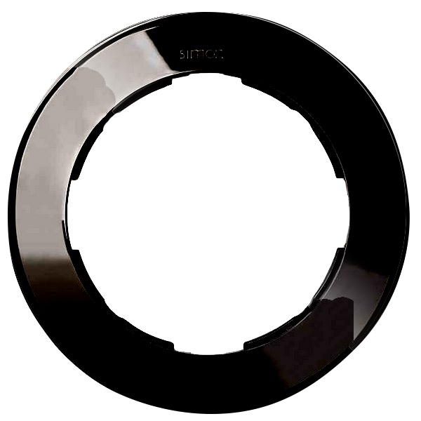 Рамка Simon 88 1 пост круг в круге графит