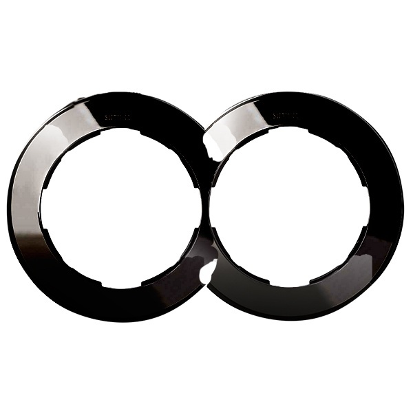 Рамка Simon 88 2 поста круг в круге графит