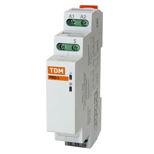 Импульсное реле освещения TDM РИО-1 10А 230В 1НО/НЗ