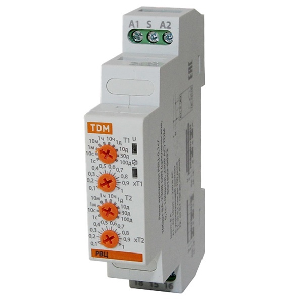 Реле времени циклическое TDM РВЦ 0,1с/100дн 8А 230В