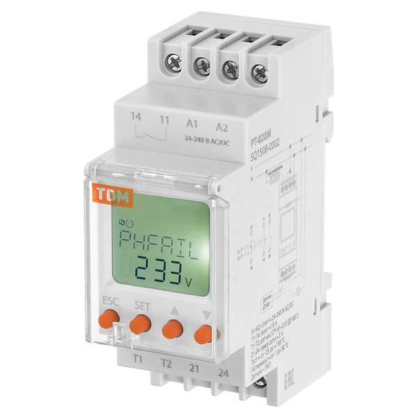 Реле температуры цифровое TDM РТ-820M -25/+130C, 24/240В АС/DC