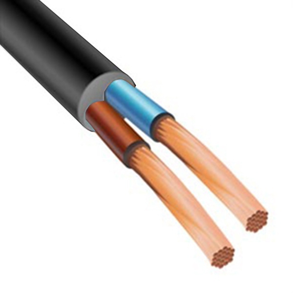 Провод соединительный Конкорд ПВСнг(А)-LS 2х0,75 черный малодымный ГОСТ 7399