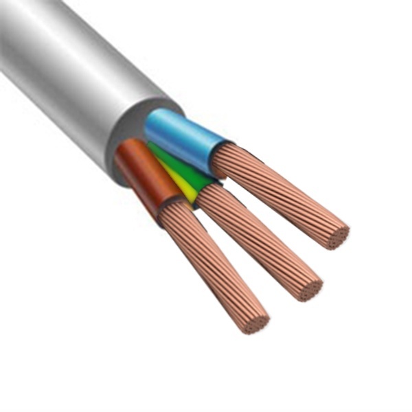 Провод соединительный Конкорд ПВСнг(А)-LS 3х6 белый малодымный ГОСТ 7399