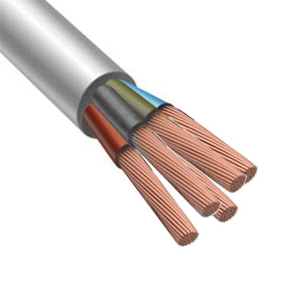 Провод соединительный Конкорд ПВСнг(А)-LS 5х2,5 белый малодымный ГОСТ 7399