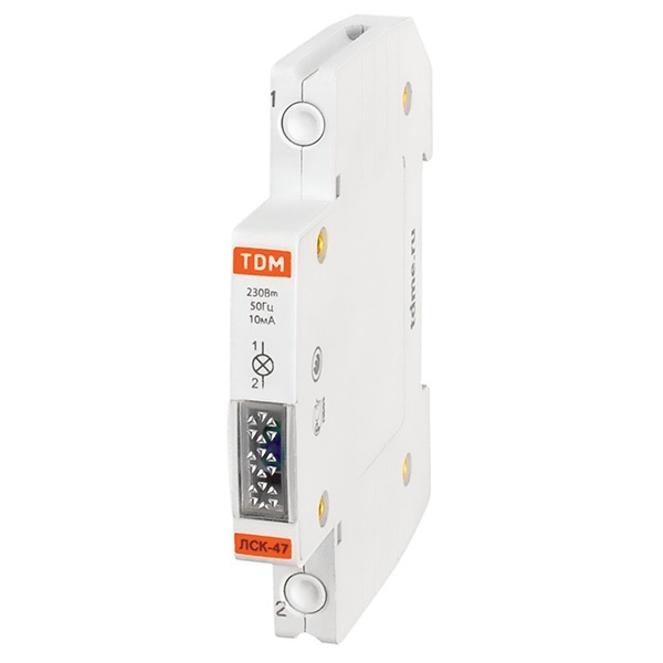 Лампа сигнальная компактная TDM ЛСК-47 синяя (LED) 230В 50Гц