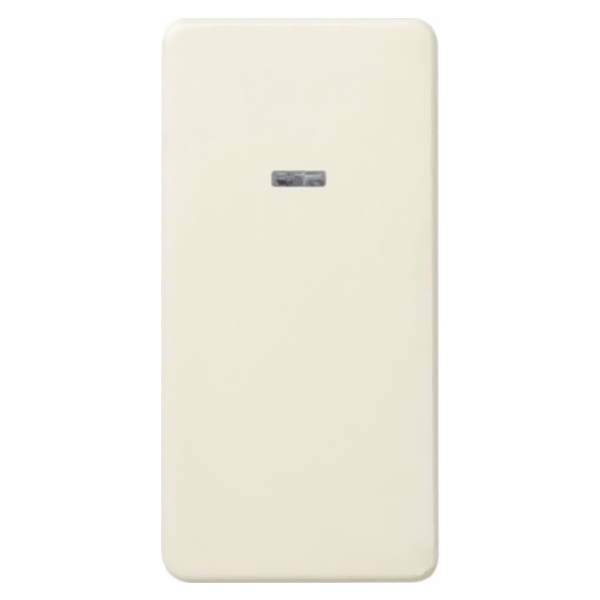 Выключатель одноклавишный проходной с подсветкой Simon 27 10А 250В узкий модуль, слоновая кость (бежевый)