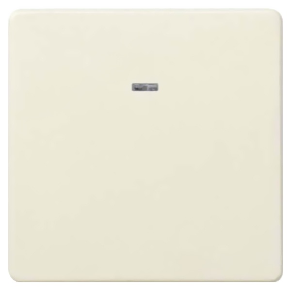 Выключатель одноклавишный проходной с подсветкой Simon 27 10А 250В широкий модуль, слоновая кость (бежевый)