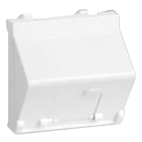 Адаптер Simon 27 со шторками на 1 коннектор AMP и SYSTYMAX широкий модуль, белый