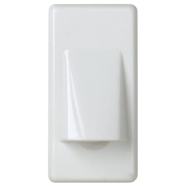 Кабельный вывод Simon 27 с фиксатором для кабеля узкий модуль, белый