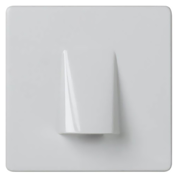 Кабельный вывод Simon 27 с фиксатором для кабеля широкий модуль, белый