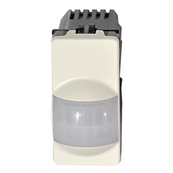 Датчик движения проходной Simon 27 500Вт узкий модуль, слоновая кость (бежевый)