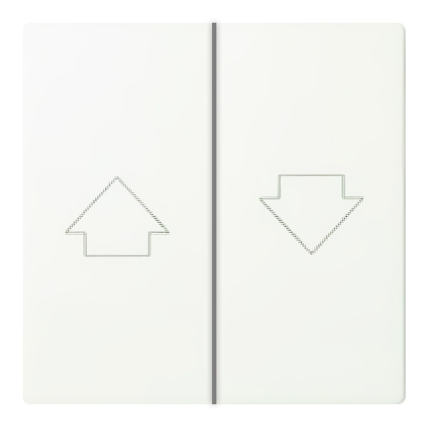 Клавиша Simon 27 2-х клавишного выключателя 75331-39 для жалюзи со знаком Стрелка, белый