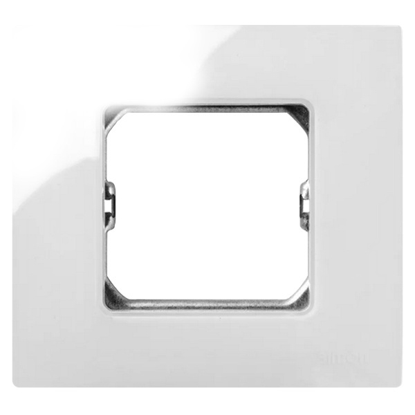 Рамка базовая Simon 27 Play 1 пост 85х91мм (+суппорт), белый