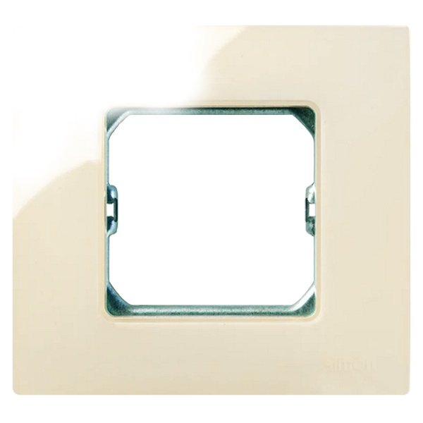 Рамка базовая Simon 27 Play 1 пост 85х91мм (+суппорт), слоновая кость (бежевый)