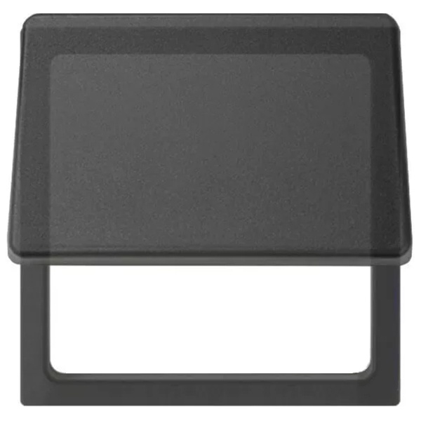 Вставка декоративная с откидной крышкой в рамку базовую с вырезом Simon 27 Play, графит