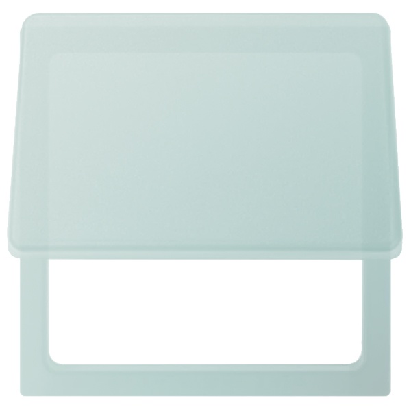 Вставка декоративная с откидной крышкой в рамку базовую с вырезом Simon 27 Play, прозрачный зеленый