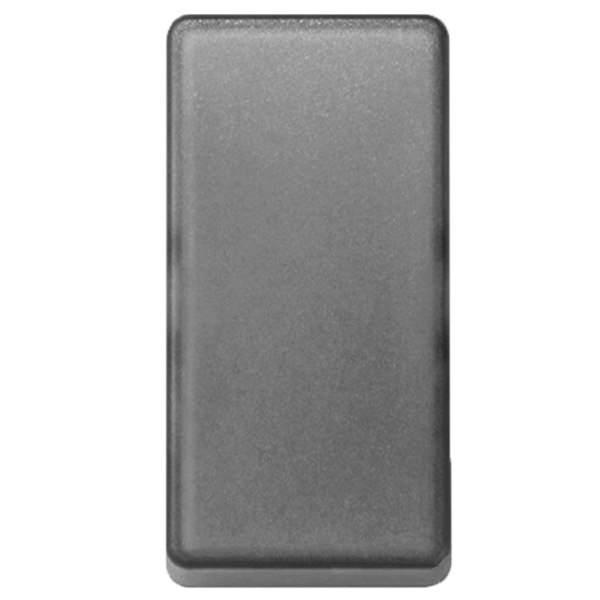 Клавиша декоративная сменная для выключателя (узкий модуль) Simon 27 Play, прозрачный серый