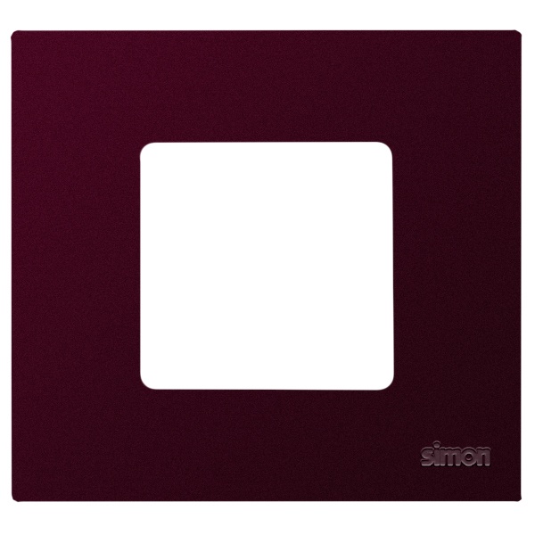 Накладка декоративная на рамку базовую Simon 27 1 пост Play Arctic, баклажан
