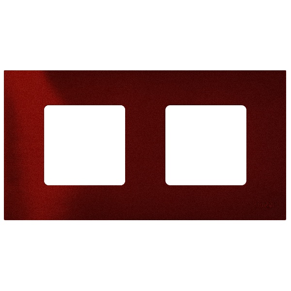 Накладка декоративная на рамку базовую Simon 27 2 поста Play Arctic, красный
